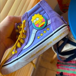 Vans Lisa Simpson little girl high top shoe
